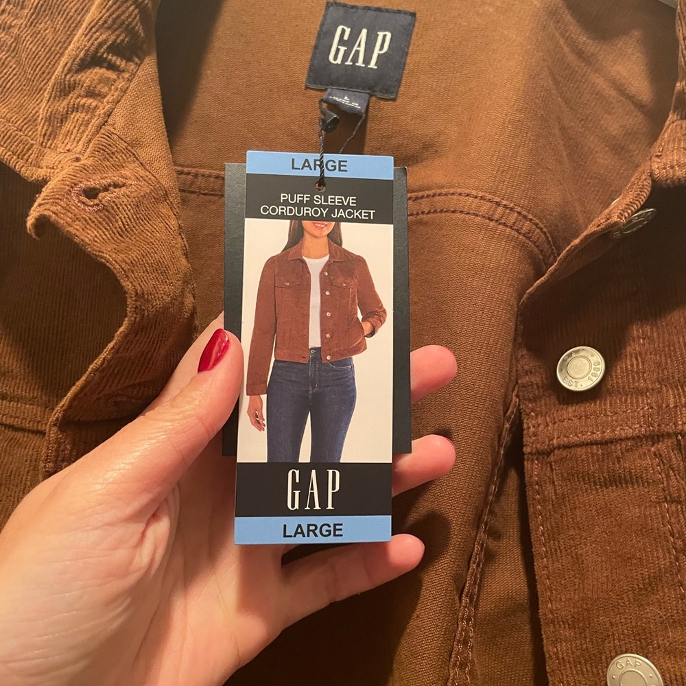 Women’s corduroy jacket GAP size large brown
